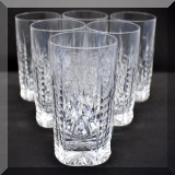 G37. Set of 10 vintage Waterford Crystal tumblers. 3.5” - $150 